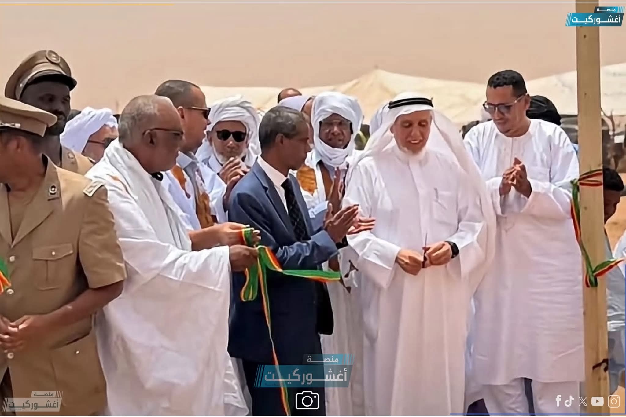 وضع حجر الأساس لمركز الأمين الإسلامي في مدينة أغشوركيت