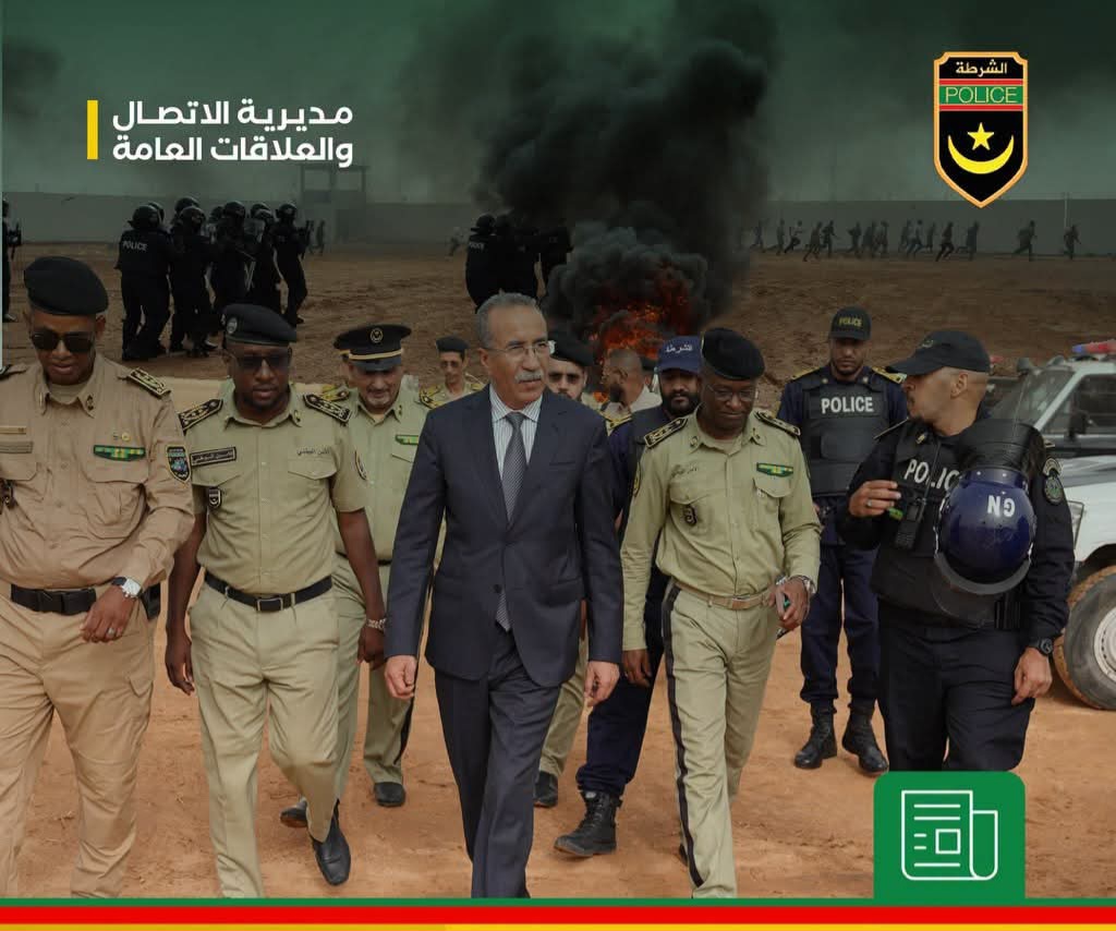 المدير العام للأمن يشرف على التمرين الختامي للمرحلة الثانية من البرنامج التدريبي الموجه لسرايا حفظ النظام في نواكشوط